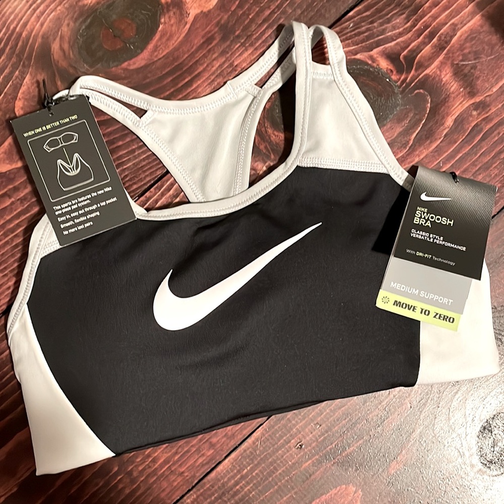 “Nike Swoosh” sports bra